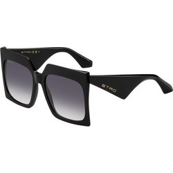 Etro 0002/S 807/9O60 Γυναικεία Γυαλιά Ηλίου Τετράγωνα Κοκάλινα Μαύρα με Μαύρο Polarized Φακό