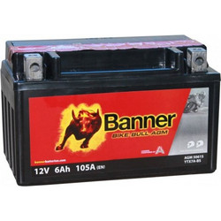 Banner Μπαταρία Μοτοσυκλέτας YTX7A-BS 105A 6Ah
