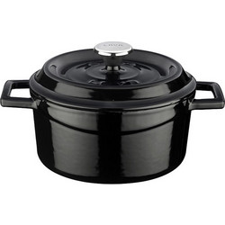 Lava Μαντεμένια Κατσαρόλα Μαύρο 12cm 0.5lt