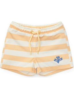 Little Dutch Honey Stripes Βρεφικό Μαγιό Σορτς για Αγόρι Κοραλί CL24048101