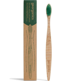 Georganics Medium Oδοντόβουρτσα Μπεζ Πράσινη