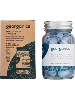 Georganics English Peppermint Στοματικό Διάλυμα 180τμχ