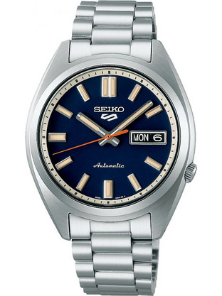 Seiko Ανδρικό Ρολόι Αυτόματο με Ασημί Μεταλλικό Μπρασελέ SRPK87K1