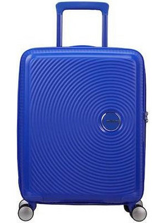 American Tourister Soundbox 88472-1217 Βαλίτσα Καμπίνας 55x20x40cm με 4 Ρόδες Royal Blue