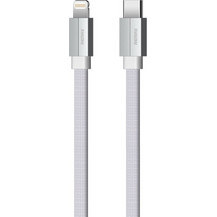 Remax Kerolla RC-094C Braided Flat USB-C to Lightning Cable 1m White RC-094C10M