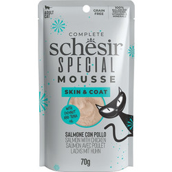Schesir Special Mousse Adult Skin & Coat with Salmon & Chicken 70gr