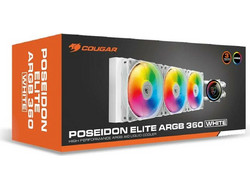 Cougar Poseidon Elite 360 White Υδρόψυξη CPU 120mm ARGB για Socket AM2 / AM2+ / AM3 / AM3+ / FM1 / FM2 / 115x / 1366 / AM4 / FM2+ / 1200 / 1700 / AM5 / 1851