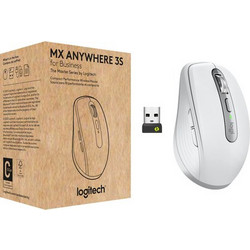 Logitech MX Anywhere 3S For Business Ασύρματο Bluetooth Mini Ποντίκι Pale Grey