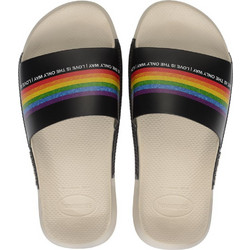 Havaianas Slide Pride Ανδρικές Παντόφλες Καλοκαιρινές Αντιολισθητικές Εκρού 4147325-0121