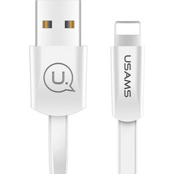 Usams US-SJ199 Flat USB-A to Lightning Cable 10W 1.2m White 6958444955155