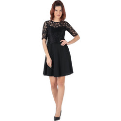 Fullah Sugah Mini Φόρεμα για Γάμο / Βάπτιση Μαύρο 38221017