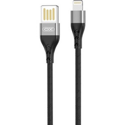 XO NB188 USB-A to Lightning Cable 1m Black Silver 160050131