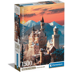 Puzzle Clementoni Compact Box High Quality Collection Κάστρο 1500 Κομμάτια