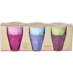 Rice Σετ Ποτήρια Νερού Mελαμίνη Multicolor 160ml 6τμχ