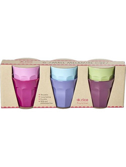 Rice Σετ Ποτήρια Νερού Mελαμίνη Multicolor 160ml 6τμχ