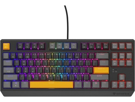 Genesis Thor 230 Μηχανικό Gaming Πληκτρολόγιο TenKeyLess με Outemu Red Διακόπτες Anchor Grey Positive