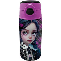 Graffiti Casual Girls Παιδικό Παγούρι Πλαστικό Μωβ 500ml