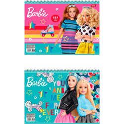 Salko Barbie Διάφορα Σχέδια Μπλοκ Ζωγραφικής A4 40 Φύλλων 3405