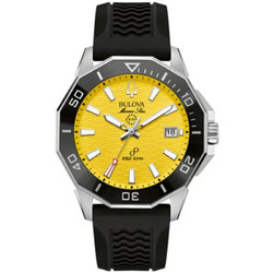 Bulova Ανδρικό Ρολόι με Μαύρο Καουτσούκ Λουράκι 96B431