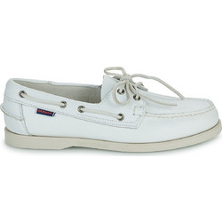 Sebago Portland Ανδρικά Μοκασίνια Boat Shoes Δερμάτινα Λευκά L7000H00-911