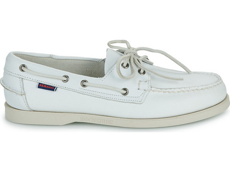 Sebago Portland Ανδρικά Μοκασίνια Boat Shoes Δερμάτινα Λευκά L7000H00-911