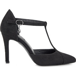 Exe GARDA-424 Γόβες Suede με Τακούνι Στιλέτο & Λουράκι Μαύρες R17004245004