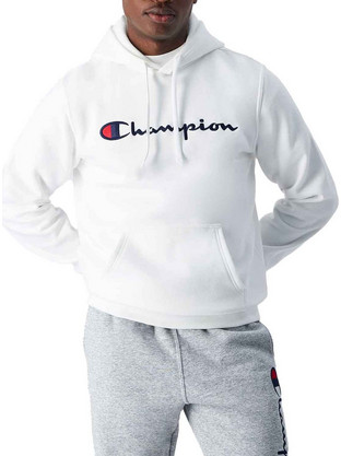 Champion Ανδρικό Αθλητικό T-Shirt με Κουκούλα Λευκό 220253-WW001