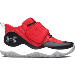 Under Armour Zone BB 2 Παιδικά Αθλητικά Παπούτσια για Μπάσκετ Μαύρα Κόκκινα 3026638-600