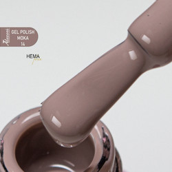 Alezori Moka 14 Ημιμόνιμο Βερνίκι Νυχιών 15ml