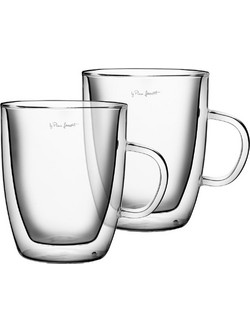 Lamart Thermo Double Wall Σετ Κούπες Γυάλινες Διαφανείς 420ml 2τμχ
