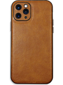 Bodycell Prestige Leather Back Cover Brown (iPhone 11 Pro Max)