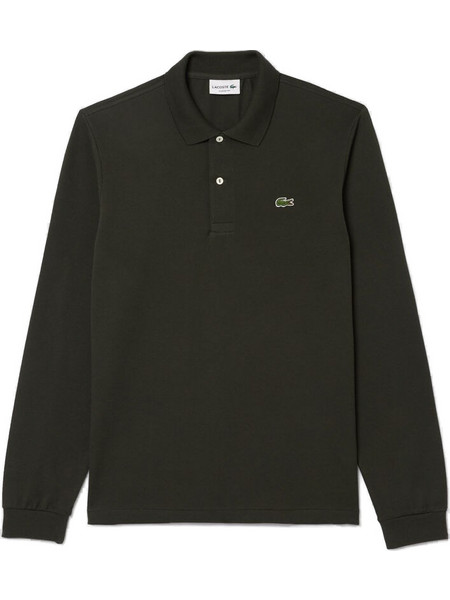 Lacoste Ανδρική Μπλούζα Polo Μακρυμάνικη Χακί L1312-L7A
