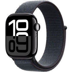 Apple Watch Series 10 42mm Aluminum Sport Loop Jet Black