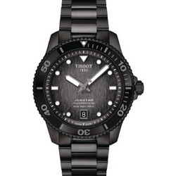Tissot T-Sport Seastar Ανδρικό Ρολόι Αυτόματο με Μαύρο Μεταλλικό Μπρασελέ T120.807.33.051.00