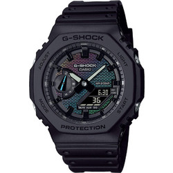 Casio G-Shock Ανδρικό Ρολόι Χρονογράφος με Μαύρο Λουράκι GA-2100RW-1AER