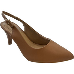 Piccadilly Ανατομικές Γόβες Slingback Δερμάτινες με Λεπτό Ψηλό Τακούνι Ταμπά 745045-269