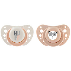 Chicco Forma Air Ανατομικές Ορθοδοντικές Πιπίλες Σιλικόνης 0-6m Huff Μπεζ Ροζ 2τμχ