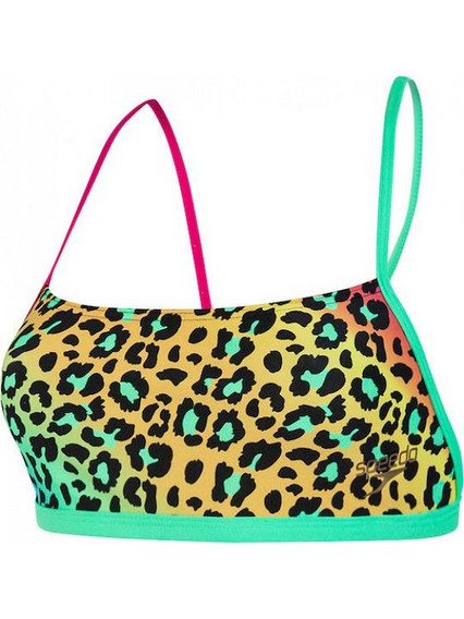 Speedo Bikini Top Μπουστάκι Animal Print Κίτρινο Πράσινο 8-11727