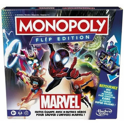 Hasbro Monopoly Spider-Man Flip Edition Επιτραπέζιο Παιχνίδι 8+ Ετών για 2-4 Παίκτες