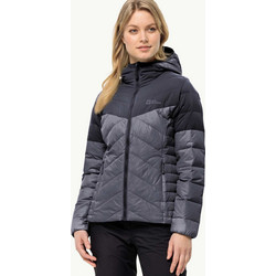 Jack Wolfskin Tundra Γυναικείο Μπουφάν Χειμωνιάτικο Puffer Μακρύ Αδιάβροχο Γκρι 1206642-6179