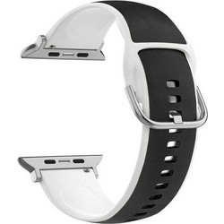 Beline Λουράκι Σιλικόνης Black / White (Apple Watch 42 / 44 / 45 / 49mm)