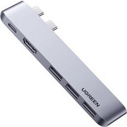Ugreen CM251 Dual USB-C Docking Station με HDMI 4K PD