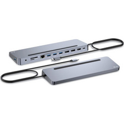 I-tec C31FLAT2PDPRO USB-C Docking Station με DisplayPort / HDMI 4K PD Ethernet και Σύνδεση 3 Oθονών