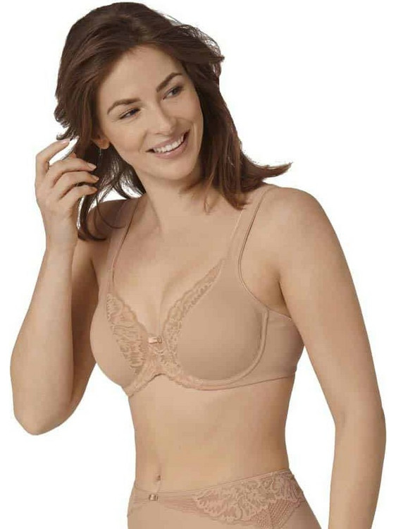Triumph Modern Lace Σουτιέν με Ελαφριά Ενίσχυση με Μπανέλα Μπεζ 122211753