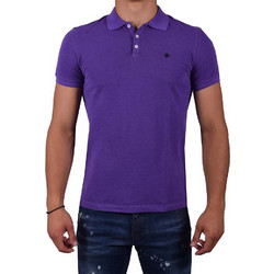 Dsquared2 Ανδρική Μπλούζα Polo Κοντομάνικη Μωβ S74GD0076S22743-382