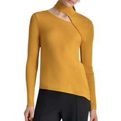DKNY Γυναικεία Πλεκτή Μπλούζα Κίτρινη P43SAL18-GRO
