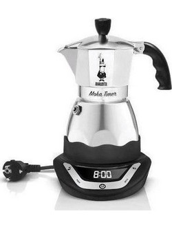 Bialetti 0006093/NP Ηλεκτρικό Μπρίκι Espresso 356W 6Cups Inox