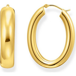 Thomas Sabo Γυναικεία Σκουλαρίκια Κρίκοι Επιχρυσωμένα CR739-413-39