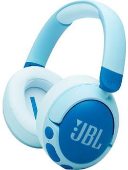 JBL Junior 470NC Ασύρματα Bluetooth Παιδικά Ακουστικά Over Ear με Noise Cancelling Γαλάζια Μπλε