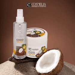 Cosmelia Coco Vacay Hair & Body Mist 200ml + Body Mousse 200ml